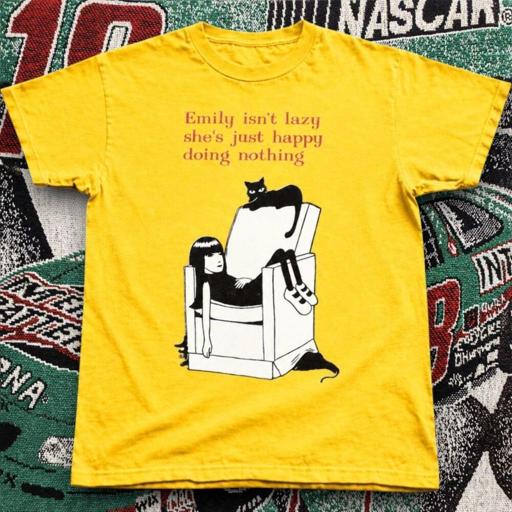 Emily Is Lazy Graphic Tee Yellow Unisex